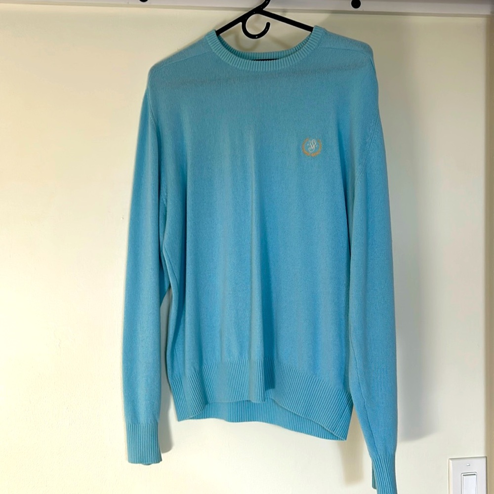 B Draddy Cashmere blue sweater size M
